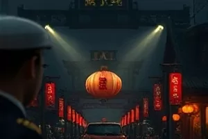 海岸线以北剧照，海雾中的灯塔与守夜人剪影